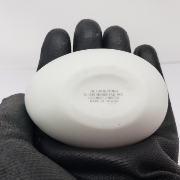 Enesco Lil Luv Bunting Trinket Egg Base Replacement 1985 Morhead Vintage - Picture 12 of 14